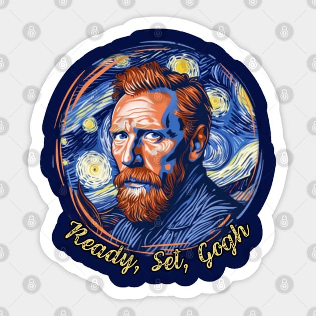 Redy, Set, Gogh, van gogh portrait, Post-impressionism Sticker by Pattyld